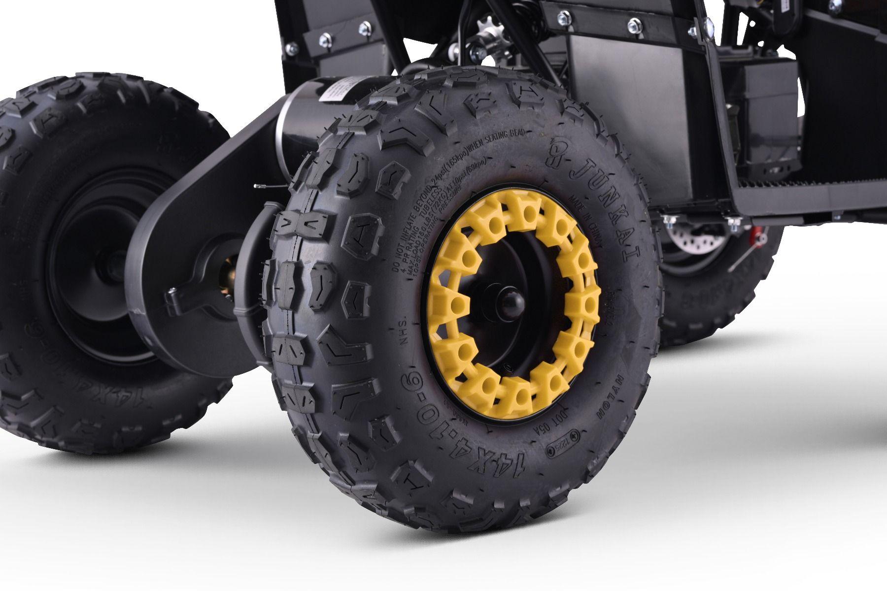 raptor elektromos gyerek quad sarga 800w