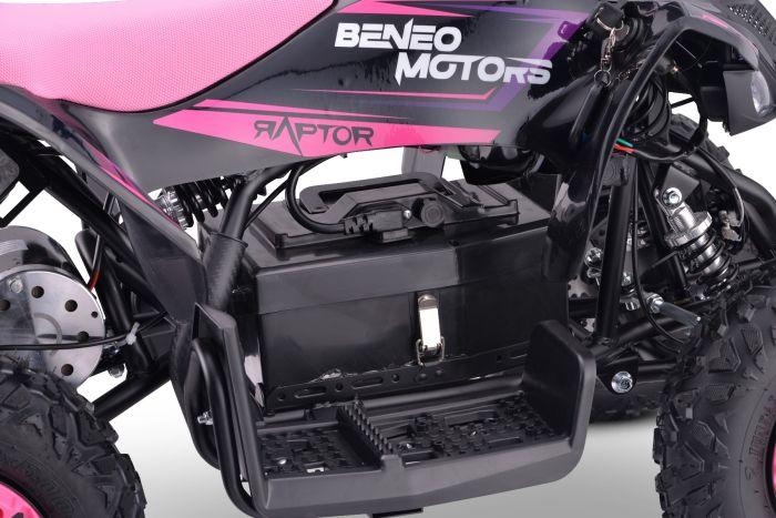 raptor elektromos gyerek quad pink 800w